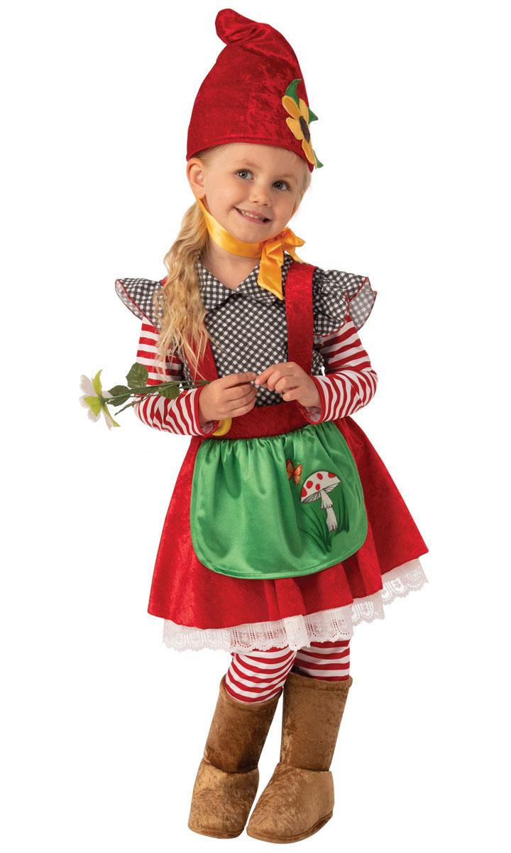 Child Gnome Costume for Girls by Rubies 700944 available here at Karnival Costumes online party shop
