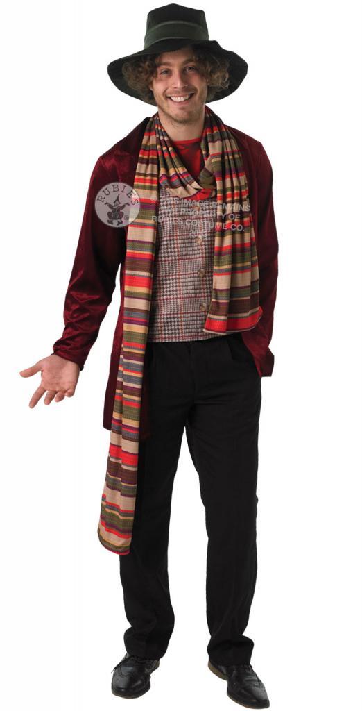 Dr Who Fancy Dress Costume for Men for the 4th Doctor played by Tom Baker, from a selection of licensed TV fancy dress at Karnival Costumes www.karnival-house.co.uk your dress up specialists