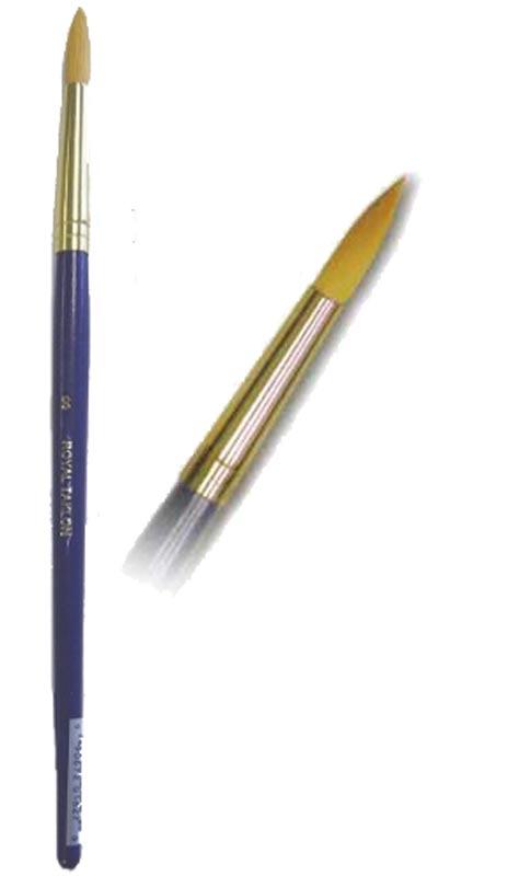 Royal and Langnickel ECT Gold Taklon Medium Round Detailing Brush Size #8 from Karnival Costumes online party shop