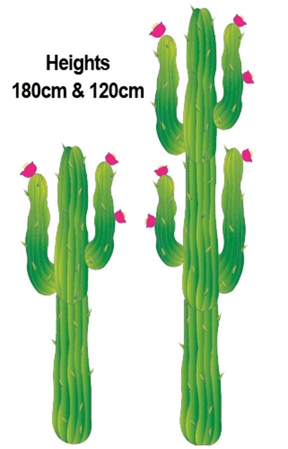 South of the Border, down Mexico Way! Great value pack of 2 Cactus Cutouts from Karnival Costumes