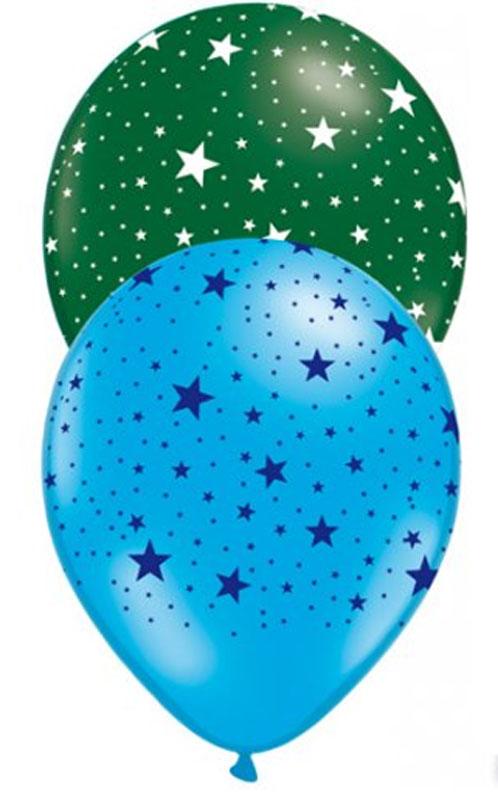 Stars Printed Party Balloons by Globos 157 available through Karnival Costumes