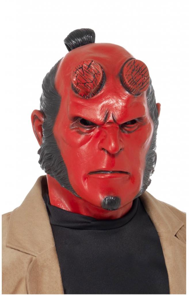 Fully Licenced Hellboy Mask by Smiffy 39989 available from Karnival Costumes