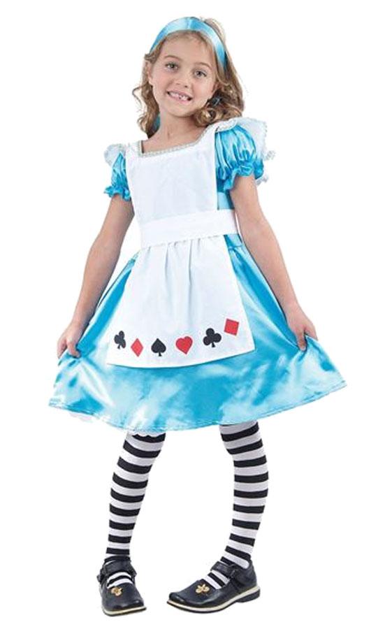 Alice in Wonderland Fancy Dress for Girls in sizes small to extra large from Bristol Novelties CC823 and available at Karnival Costumes