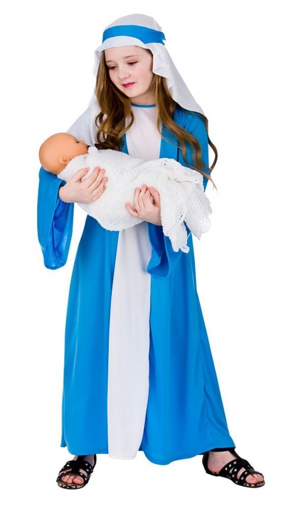 Children's Virgin Mary fancy dress costume in sizes small-large by Wicked XMC4566 and available from Karnival Costumes