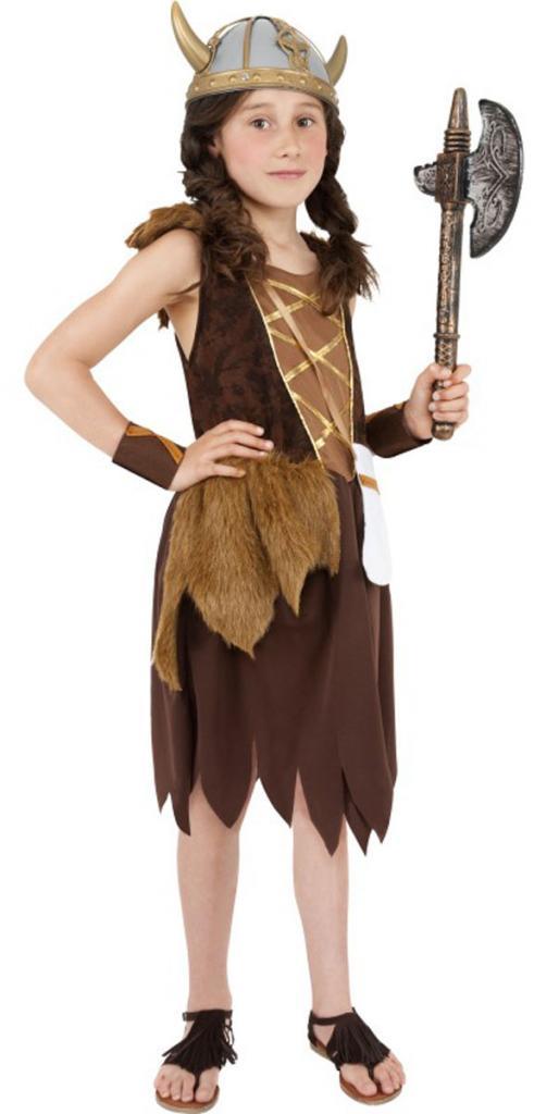 Viking Fancy Dress Costume for Girls by Smiffys 38650 and available in medium and large sizes from Karnival Costumes