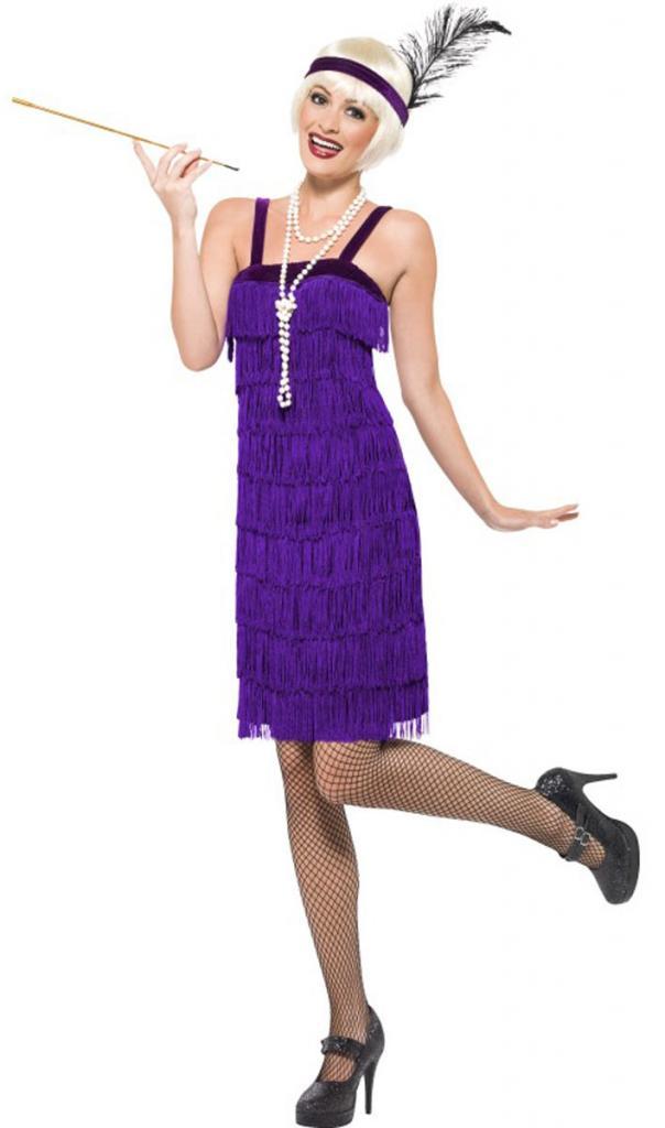 1920s Jazz Time Flapper Adult Fancy Dress Costume by Smiffys 22424 and available in sizes sml-2XL from Karnival Costumes.