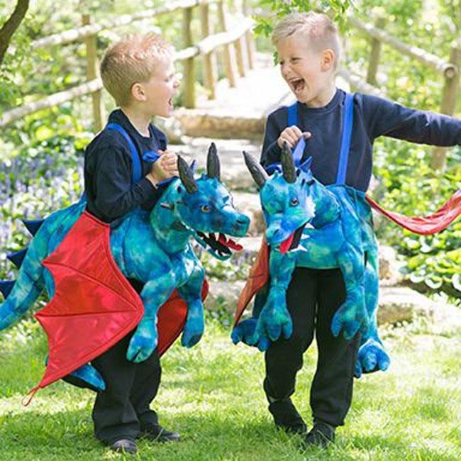 Ride on Dragon Fancy Dress Costume for Children by Travis Designs RDR 16020 and available from karnival Costumes