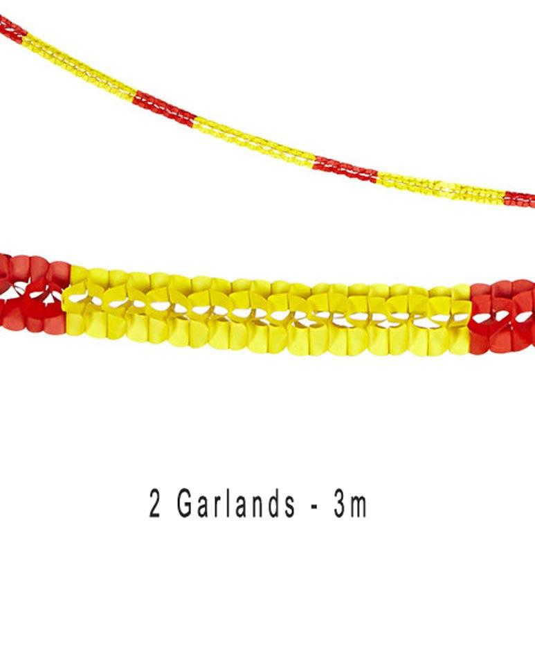 Pack of two Spain Honeycomb Cut Boa Garlands by Widmann 05337 available from Karnival Costumes online party shop
