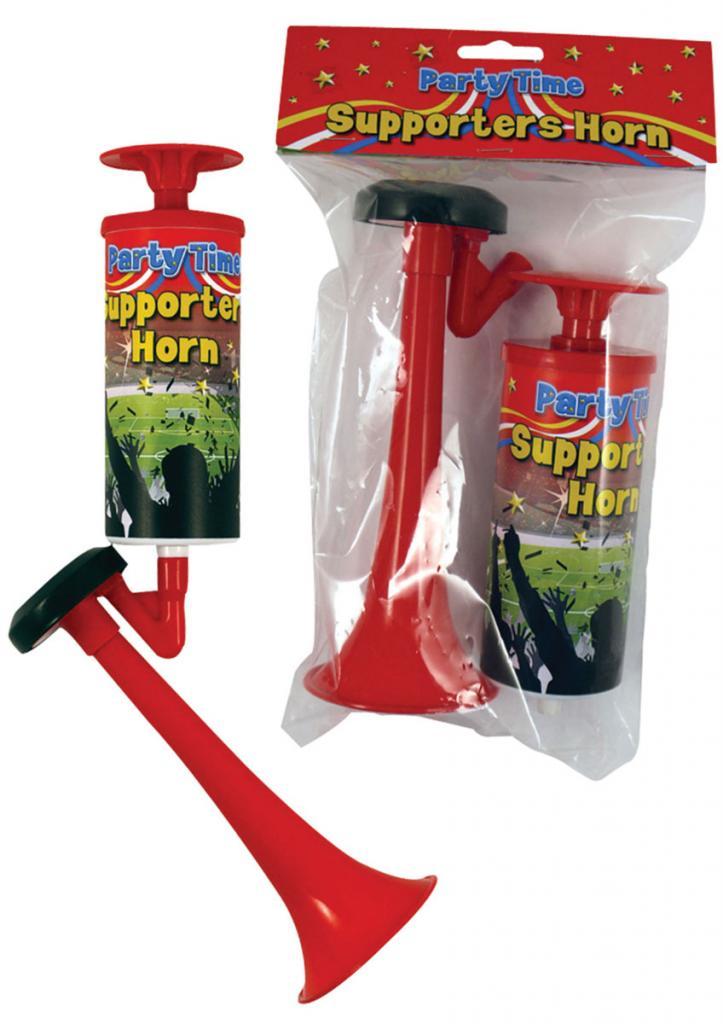 Supporter's Pump Action Air Horn by Henbrandt X38800 available from Karnival Costumes online party shop