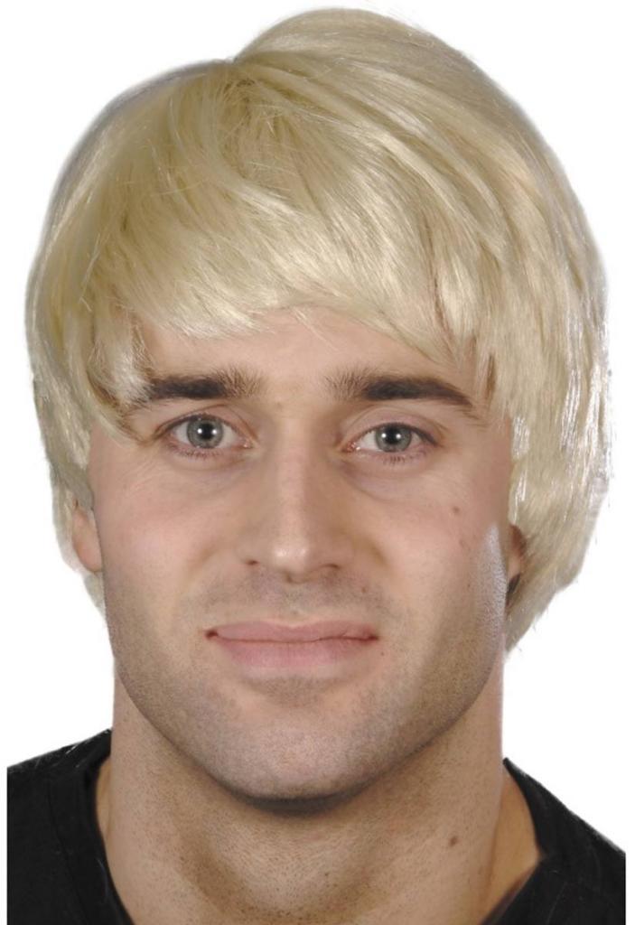 Mens Guy Wig in Blonde by Smiffy 42176 available from Karnival Costumes online party shop