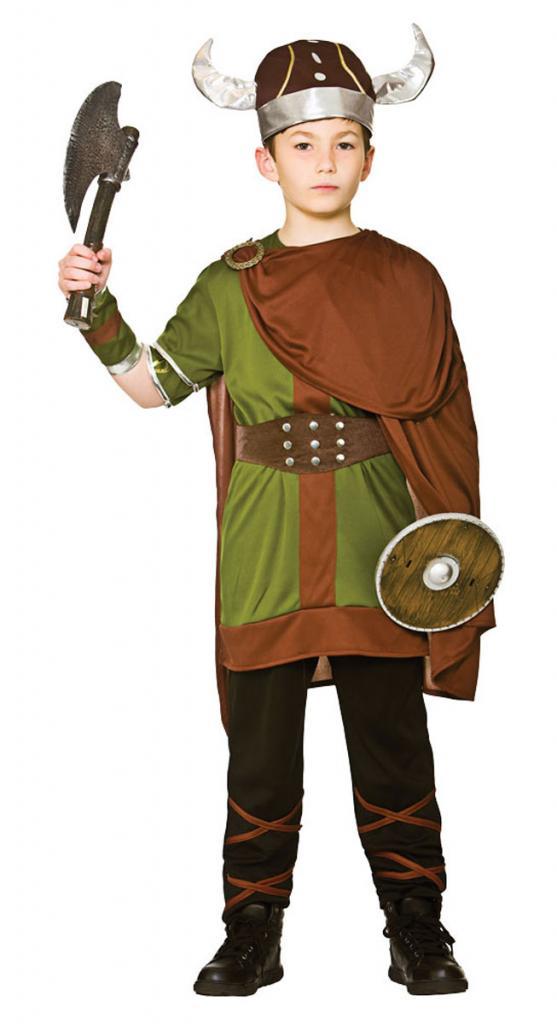 Boys Viking Warrior Fancy Dress Costume by Wicked EB4116 available here at Karnival Costumes online party shop