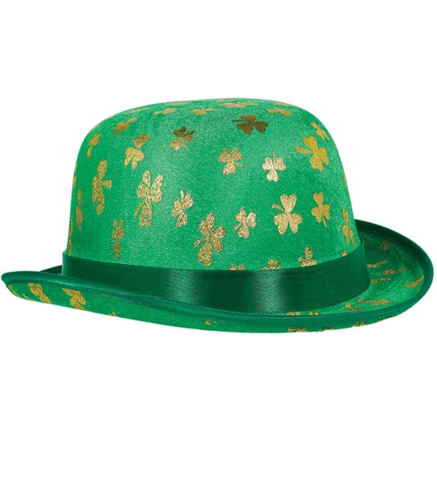 Quality St. Patrick's Day Gold Shamrock Derby Hat by Amscan 250661 available here at Karnival Costumes online party shop