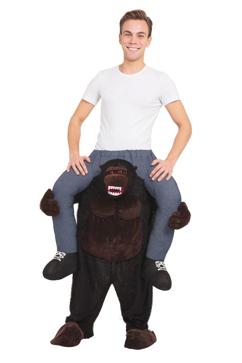 Gorilla Piggy Back Costume by Bristol Novelties AF014 available here at Karnival Costumes online party shop