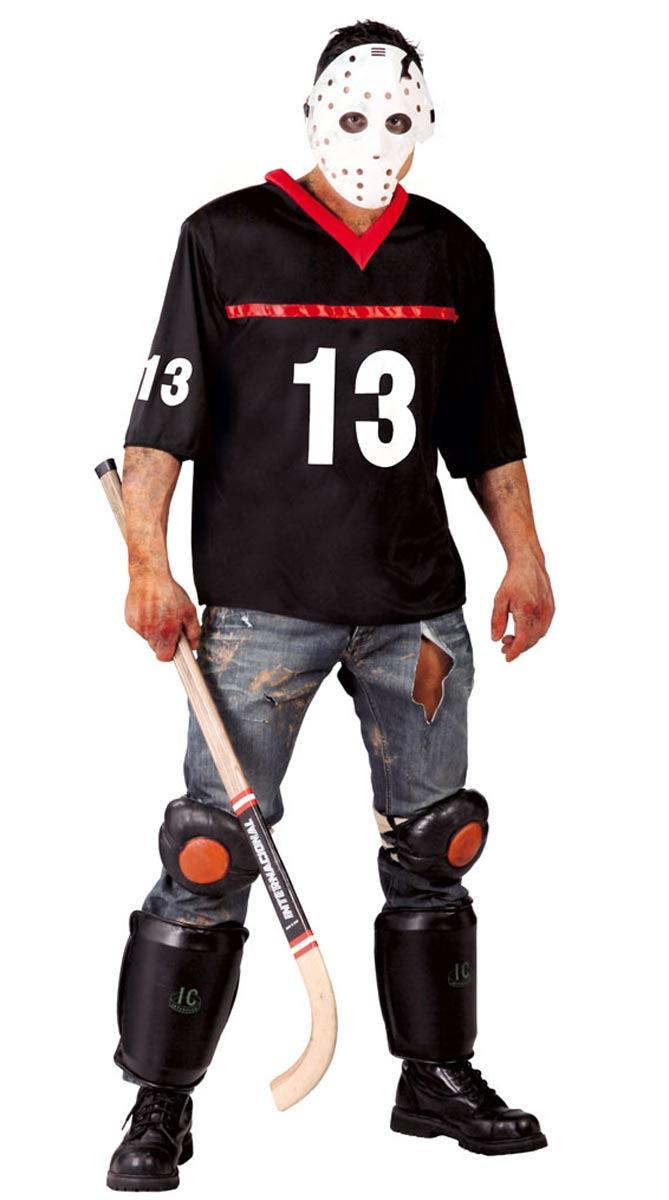 Living Dead Hockey Goal Minder Halloween Costume by Guirca 80677 available here  at Karnival Costumes online Halloween party shop