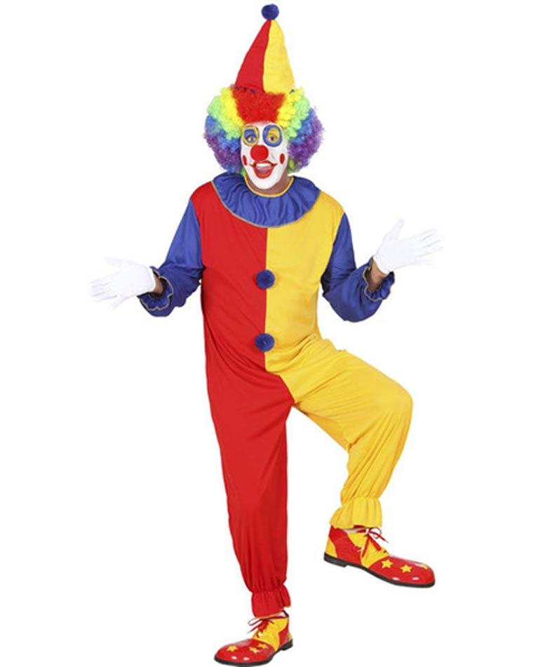 Adult's Clown Costume by Widmann 0270 available here at Karnival Costumes online party shop