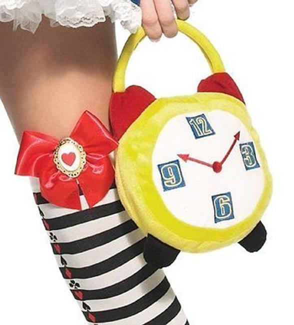 Leg Avenue Crazy Hour Alarm Clock Purse A1505 available here at Karnival Costumes online party shop