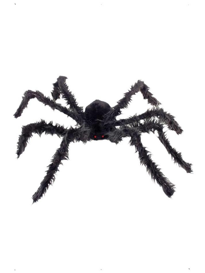 Giant Hairy Spider With Light Up Eyes by Smiffys 23146 available here at Karnival Costumes online Halloween party shop
