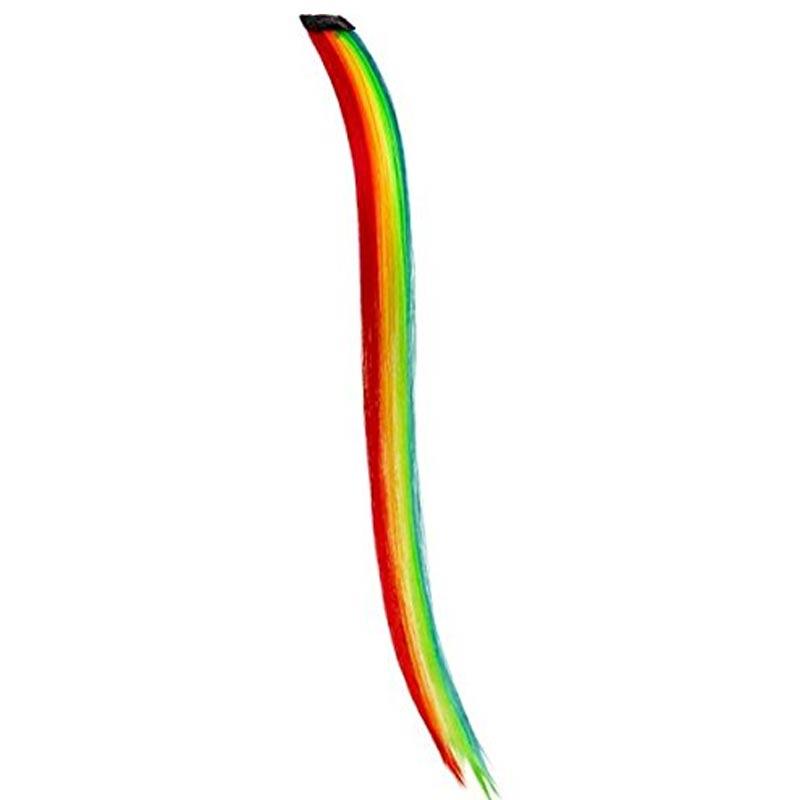 Rainbow Hair Extension 38cm by Amscan 395179 available here at Karnival Costumes online party shop