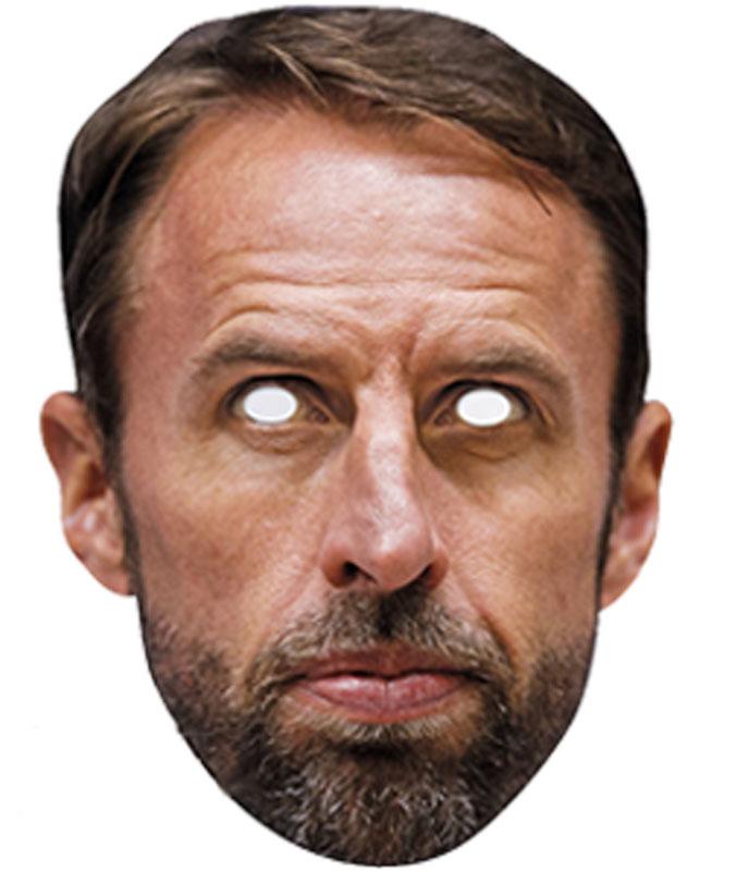 Gareth Southgate Football Celebrity Face Mask by Mask-erade GSOUT01 available here at Karnival Costumes online party shop