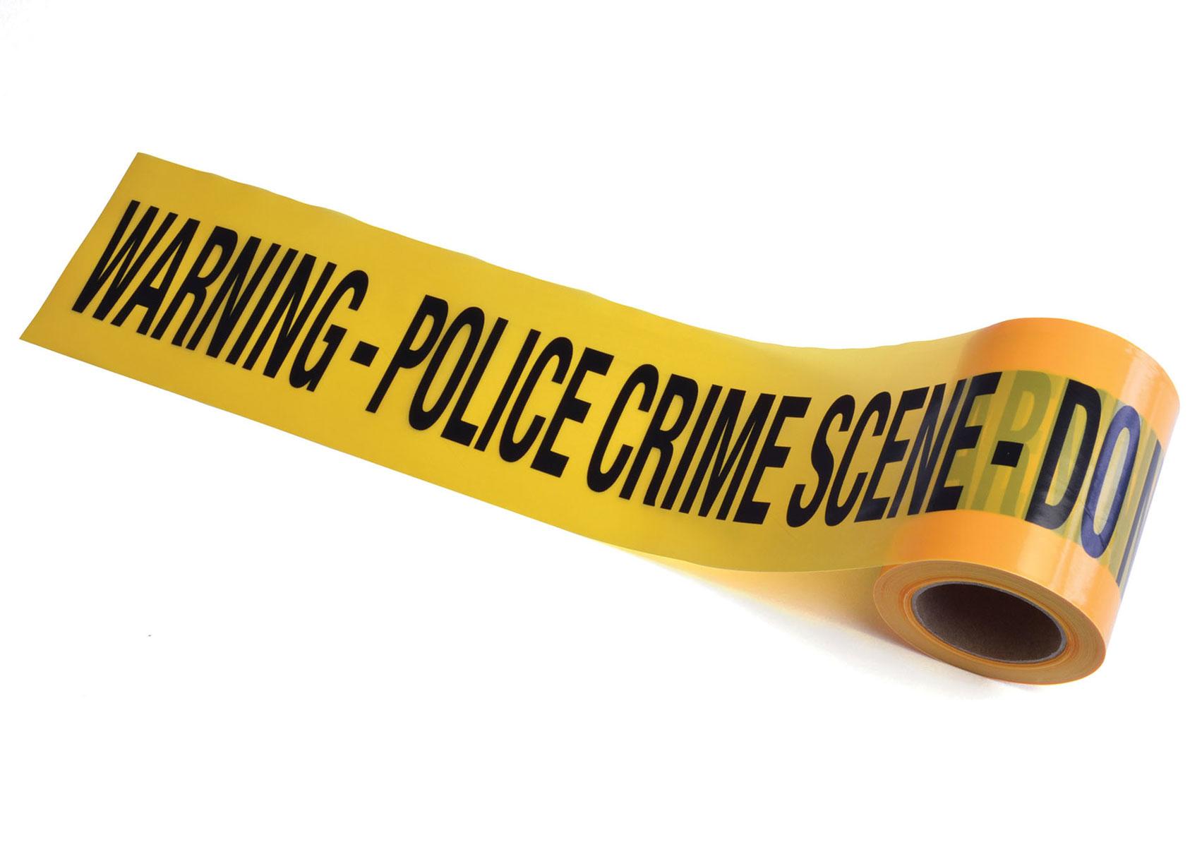 Warning Police Crime Scene Barricade Tape - 30m by Bristol Novelties GJ439 available here at Karnival Costumes online party shop