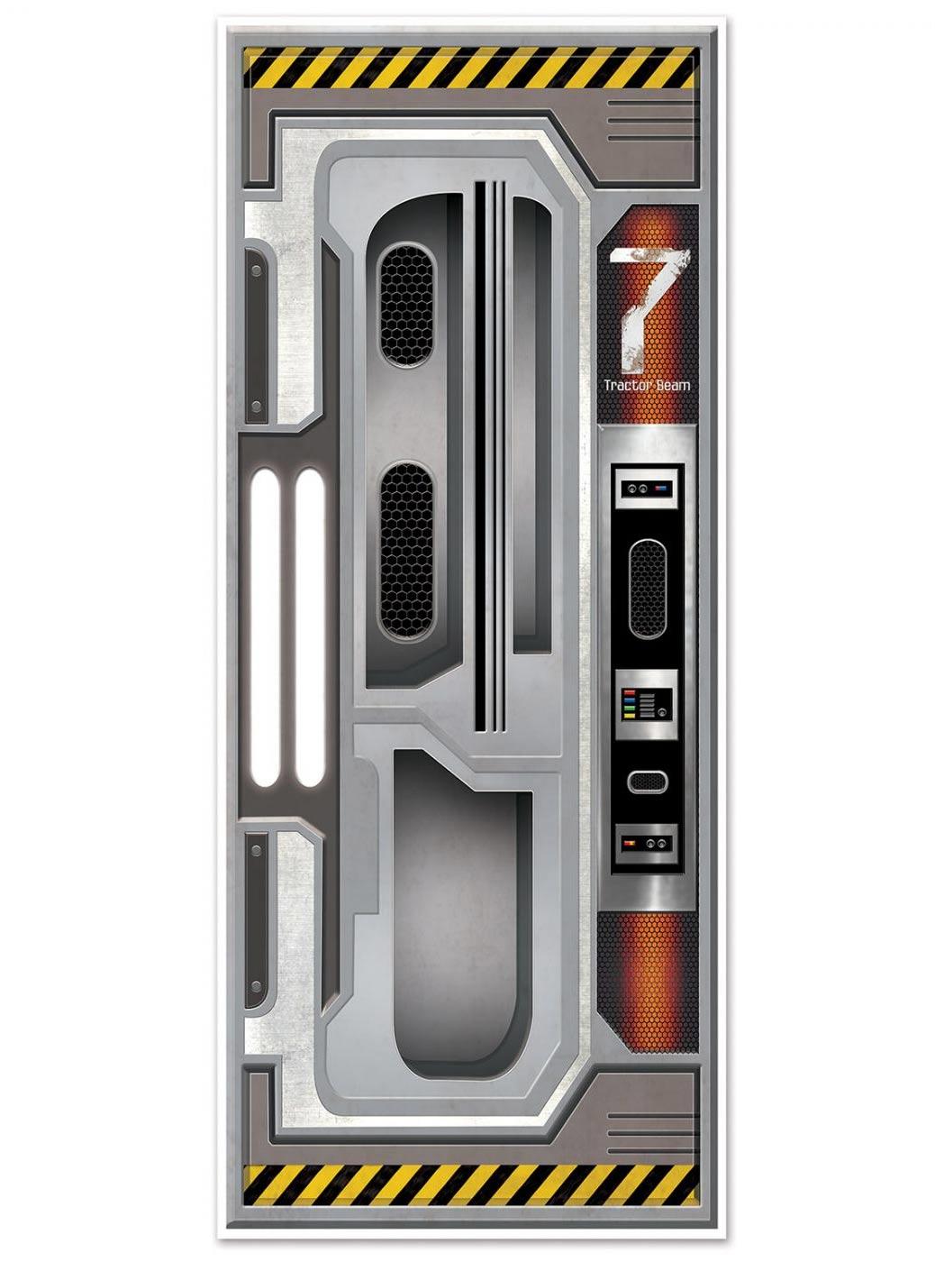 Spaceship Door Cover 6ft by Beistle 59896 available in the UK here at Karnival Costumes online party shop