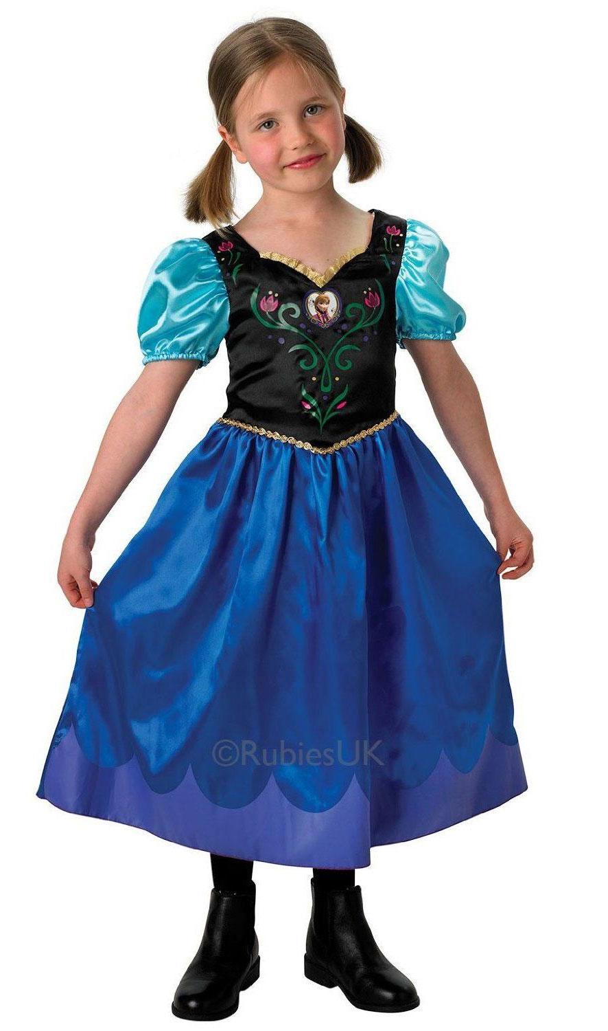Fully licensed Disney's Anna fancy dress costume from the hit movies Frozen. By Rubies, item 889543 it's available here at Karnival Costumes online party shop