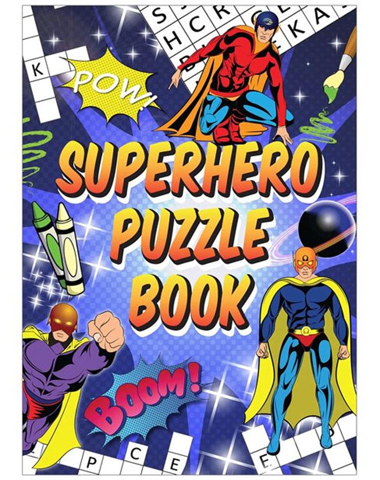 Super Hero Mini Puzzle Book by Henbrandt S35301 and available here at Karnival Costumes online party shop