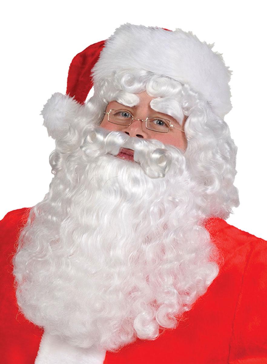 Adult Santa Wig, Beard and Moustache Set by Amscan 840512-55 available in the UK here at Karnival Costumes online Christmas party shop