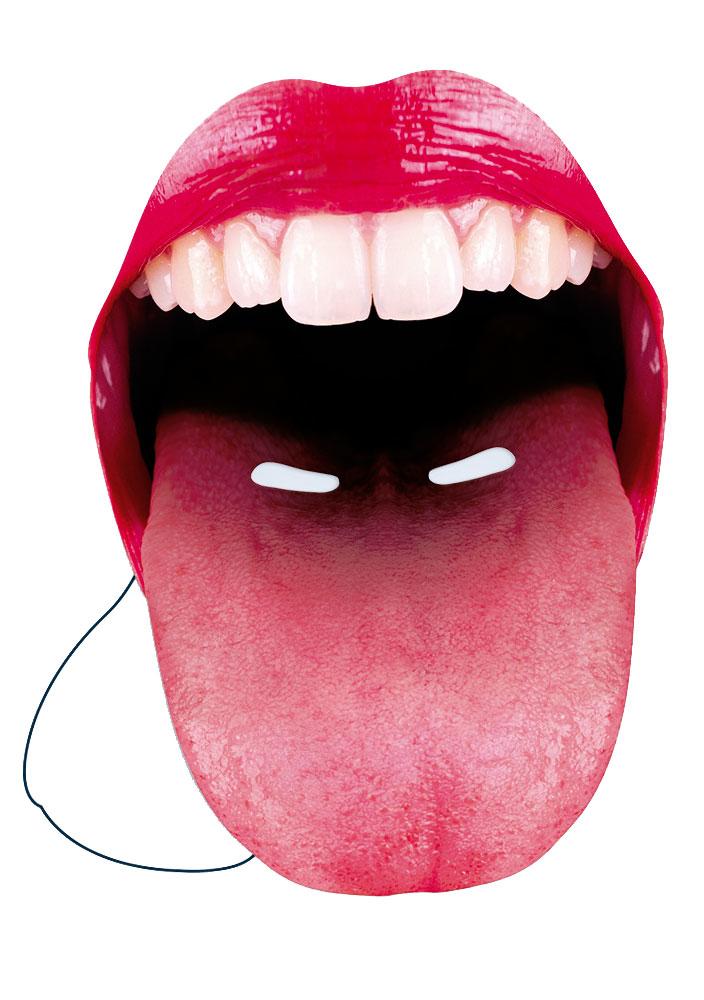 Big Mouth Tongue Facemask by Mask-erade MOUTH02 available here at Karnival Costumes online party shop