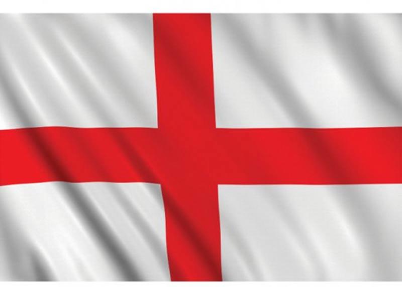 5ft x 3ft England cloth flag of St George great size for flying by Henbrandt F77 002 and available from Karnival Costumes online party shop