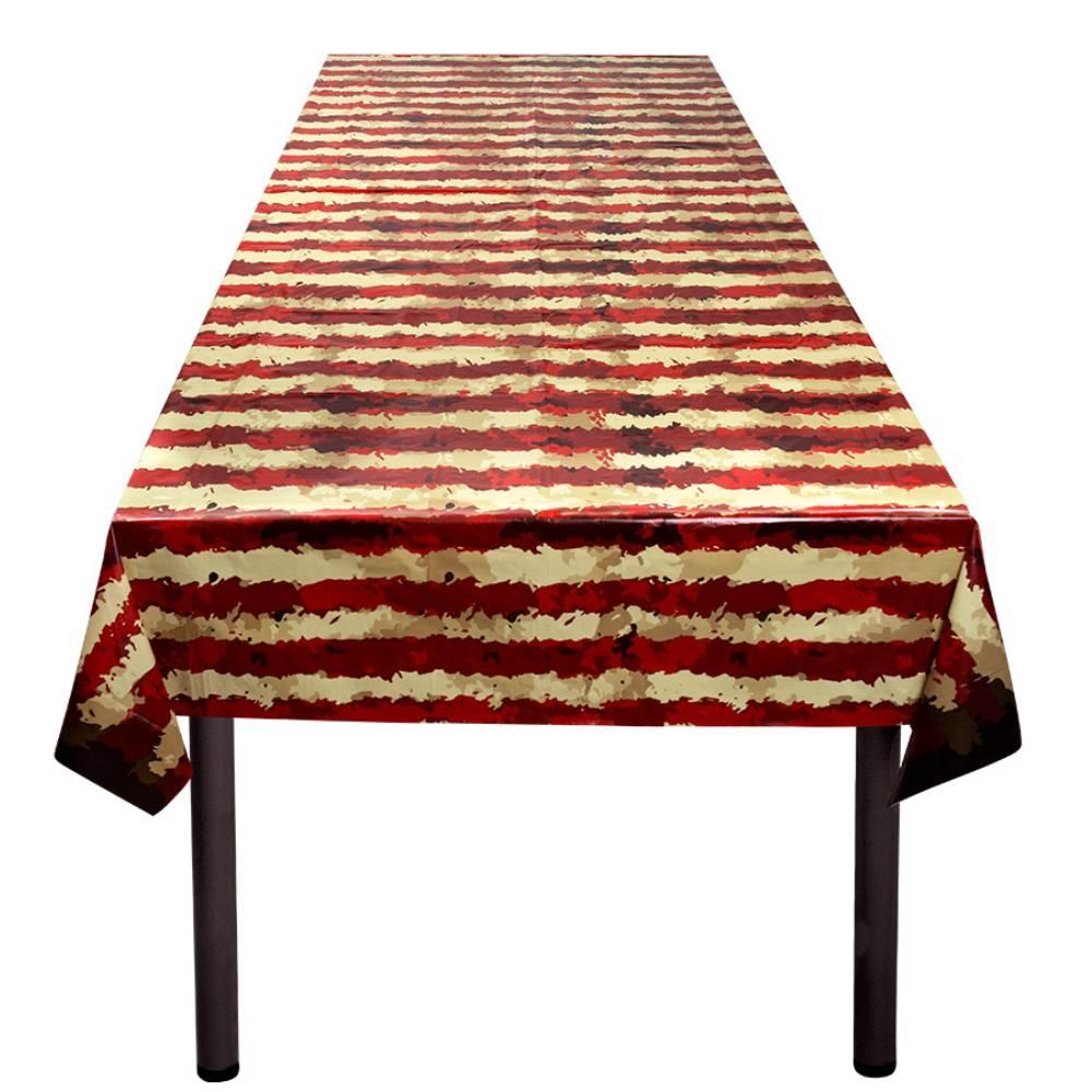 Halloween Horror Clown Pennywise 120cm x 180cm tablecloth item 5865T available here at Karnival Costumes online Halloween party shop