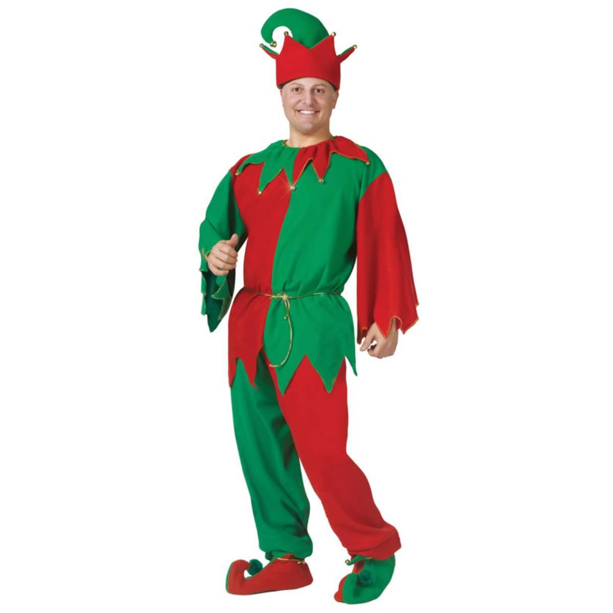Complete Elf costume with trousers by Palmer Agencies 7516C available here at Karnival Costumes online Christmas party shop