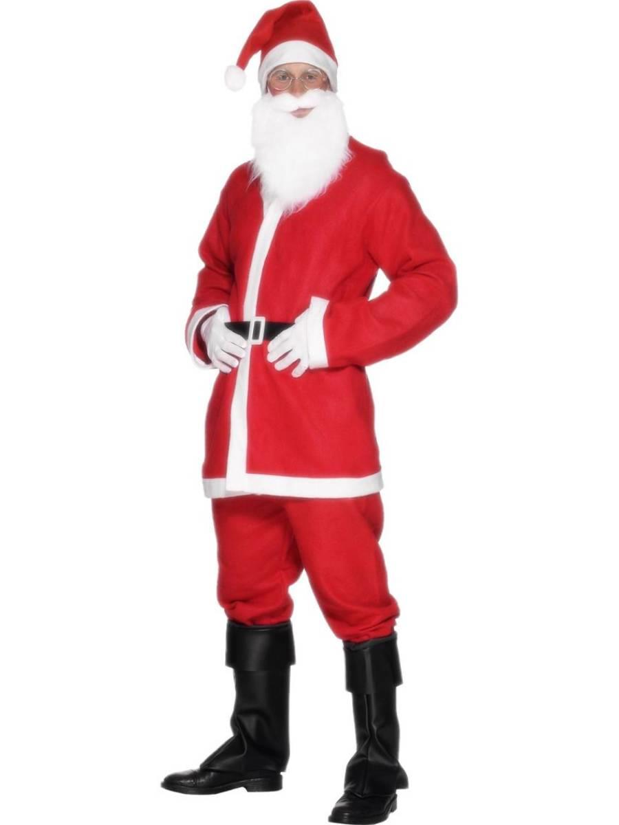 Economy Santa Suit costume for adults by Smiffys 20841 available here at Karnival Costumes online Christmas party shop
