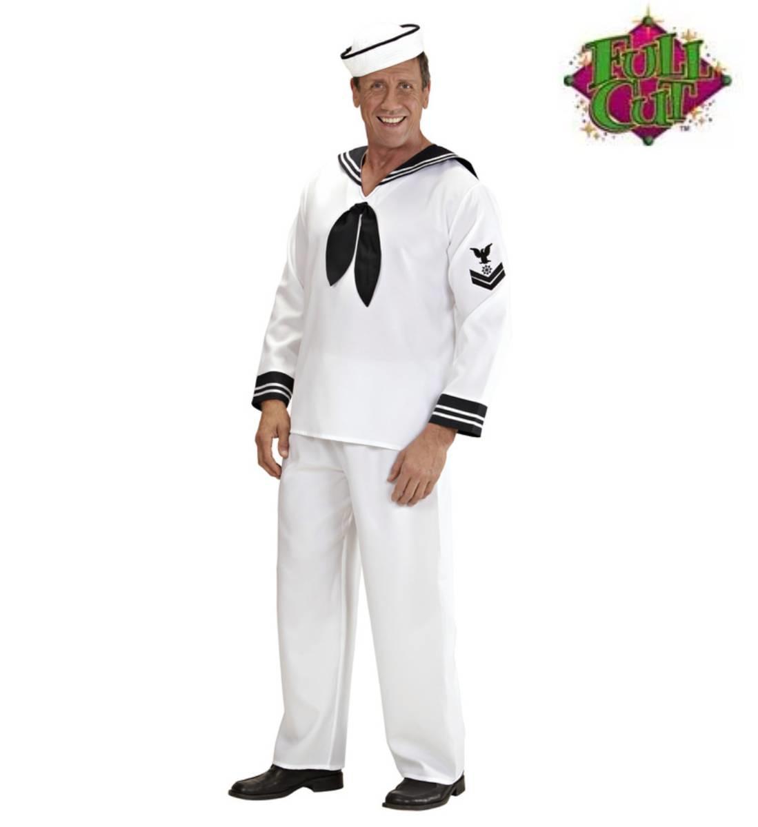 Sailor Fancy Dress Costume in XL by Widmann 5707S available here at Karnival Costumes online party shop
