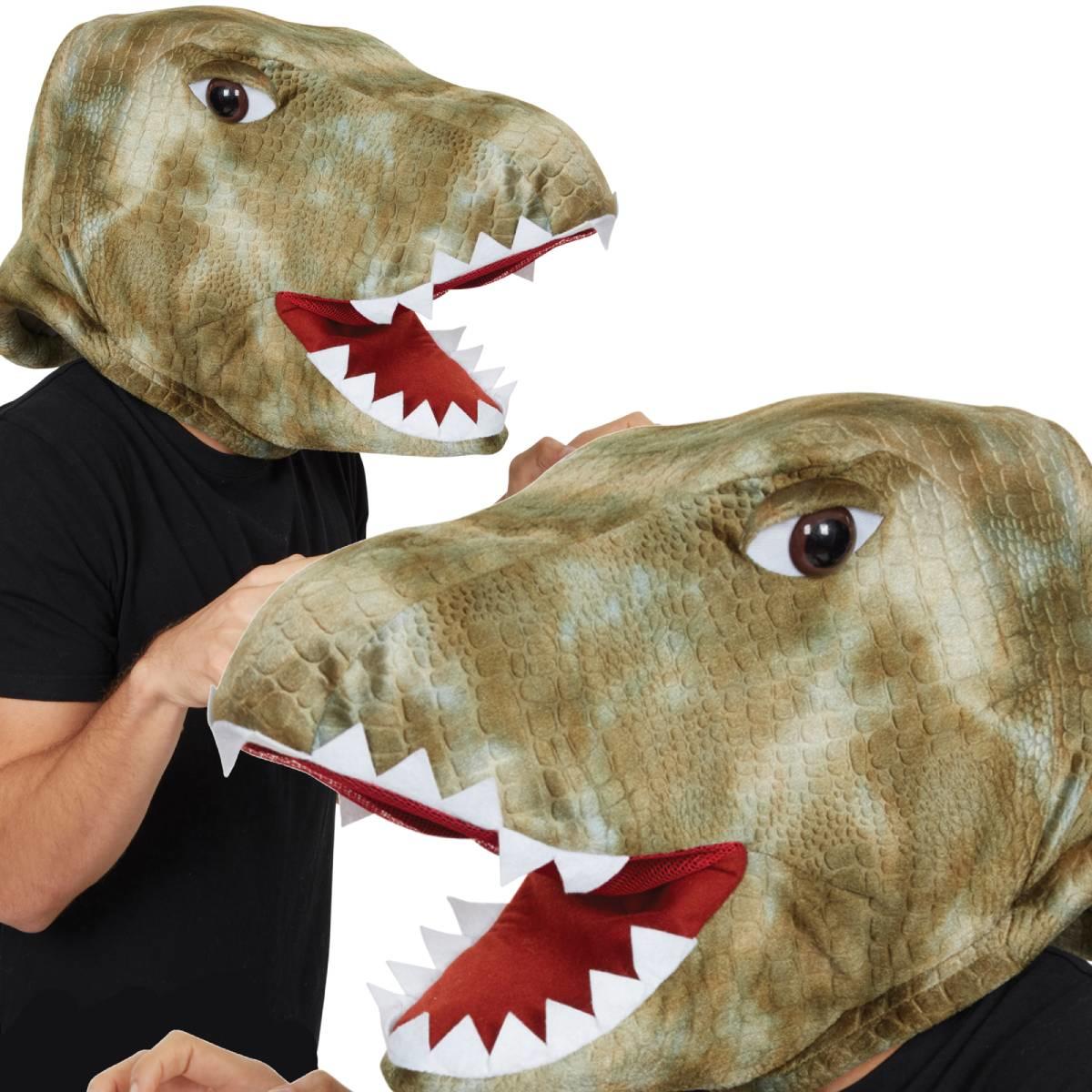 Deluxe Dinosaur Mask for Adults by Bristol Novelties BM560 available here at Karnival Costumes online party shop