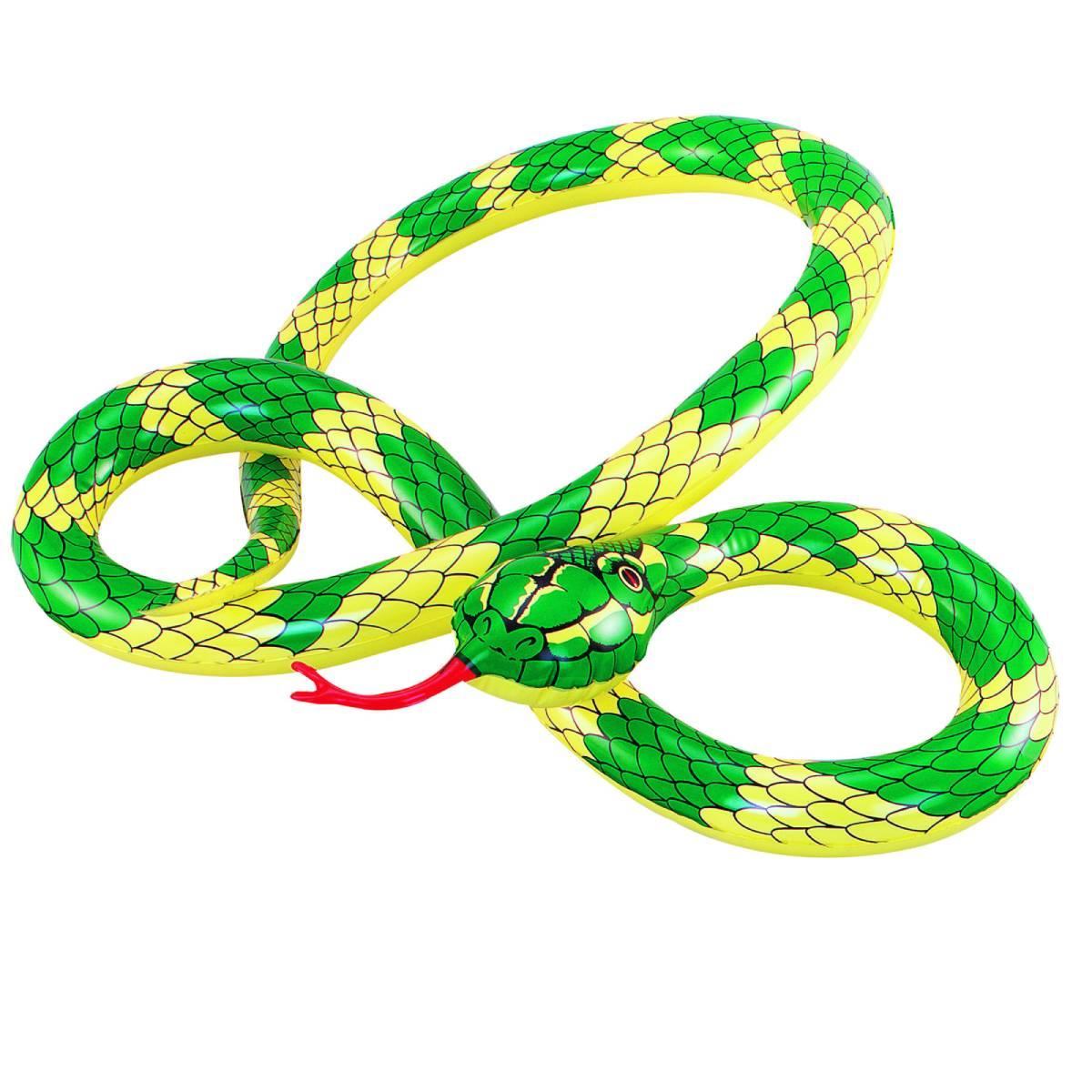 Inflatable Snake by Henbrandt IJ026 230cm long available here at Karnival Costumes online party shop
