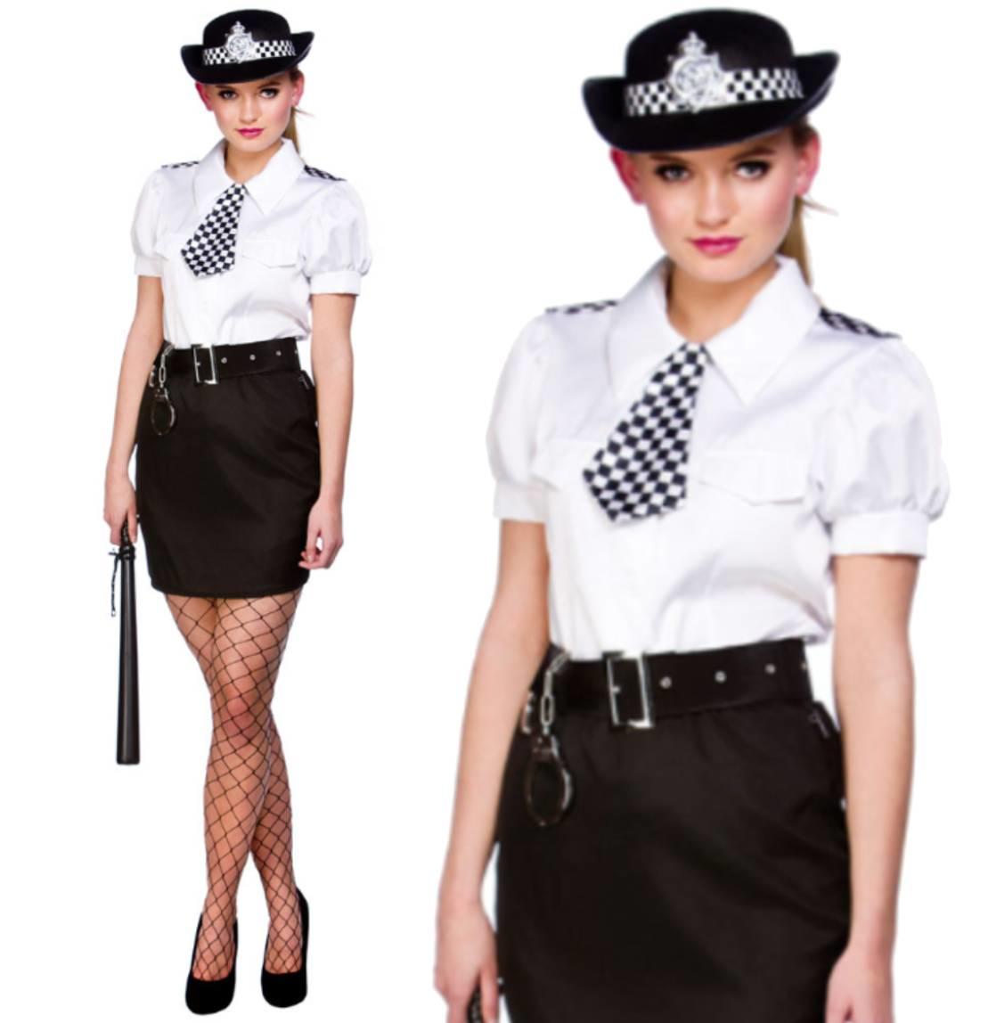 British Policewoman Constable Cutie Costume by Wicked SF-0144 available here at Karnival Costumes online party shop