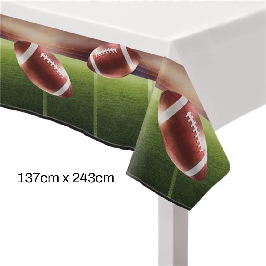 Large NFL Plastic Tablecover 137cm x 243cm by Amscan 672526 available here at Karnival Costumes online party shop