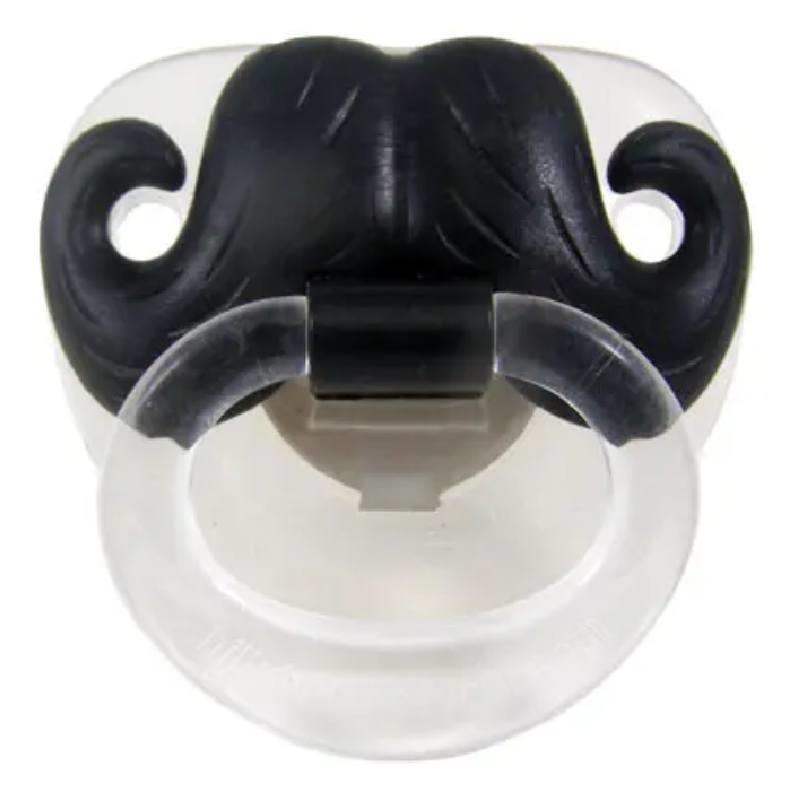 Billy Bob Handlebar Moustache Baby's Dummy or Pacifier 50751 available here at Karnival Costumes online party shop