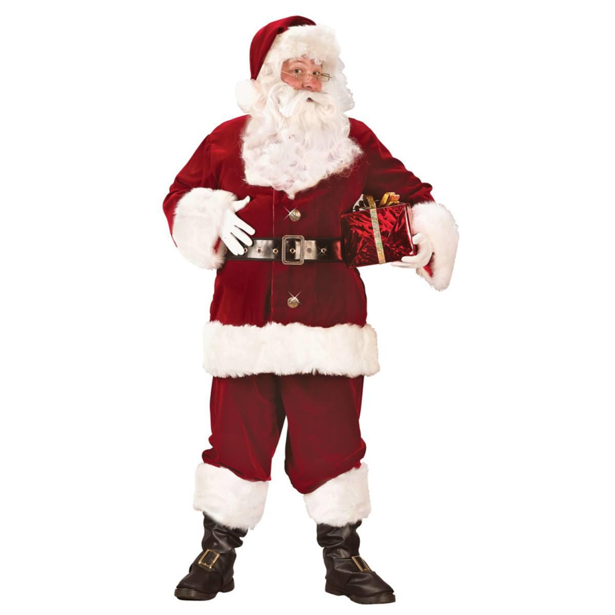 Super Deluxe Santa Suit in Plus Size by Fun World 7514 available in the UK here at Karnival Costumes Online Christmas Party Shop