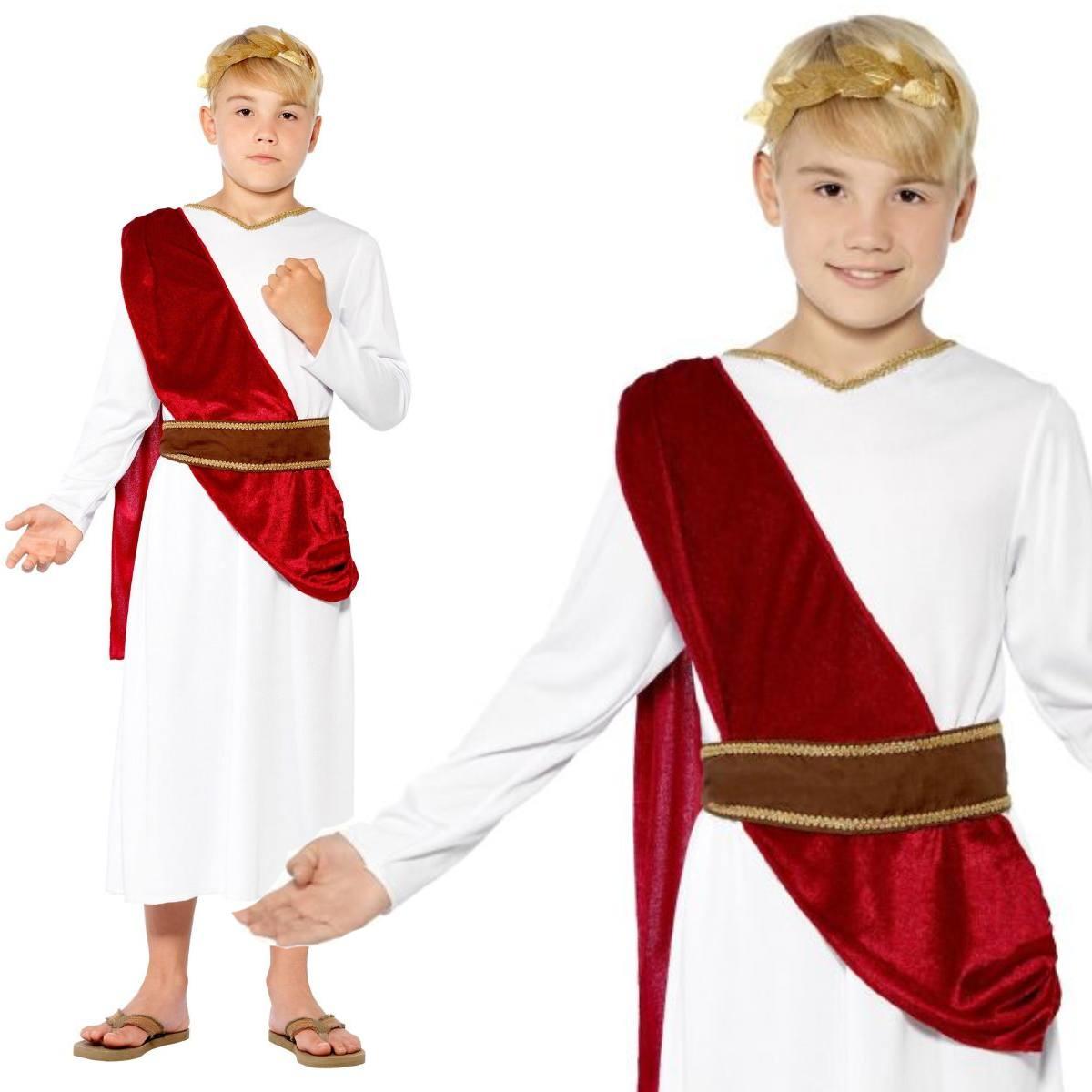 Boys Roman Senator Fancy Dress Costume by Smiffys 44061 | Karnival Costumes