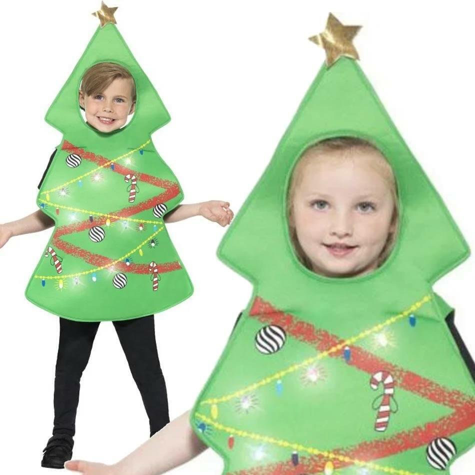 Light Up Christmas Tree Fancy Dress Costume for Children by Smiffys