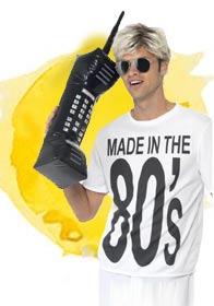 80's inflatable mobile phone by Smiffys 35263 available here at Karnival Costumes online party shop