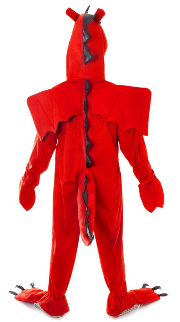 Adult Red Dragon Costume by Bristol Novelty AC363 from Karnival Costumes