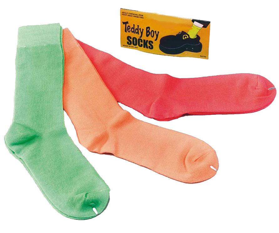 Teddy Boy Socks - Neon Colours