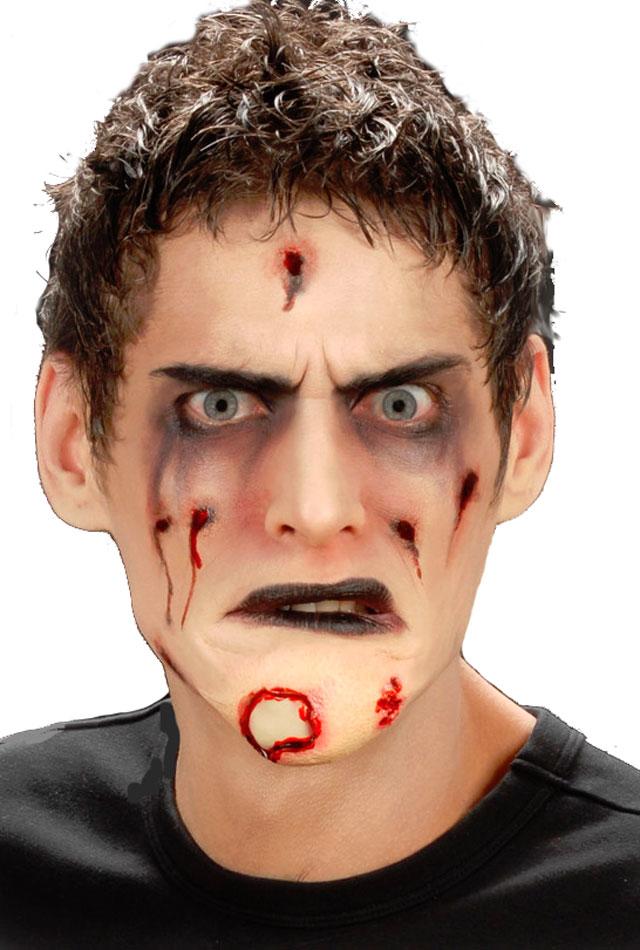 Halloween Horror F/X Makeup Zombie Chin by Widmann 4168C available here at Karnival Costumes online Halloween party shop