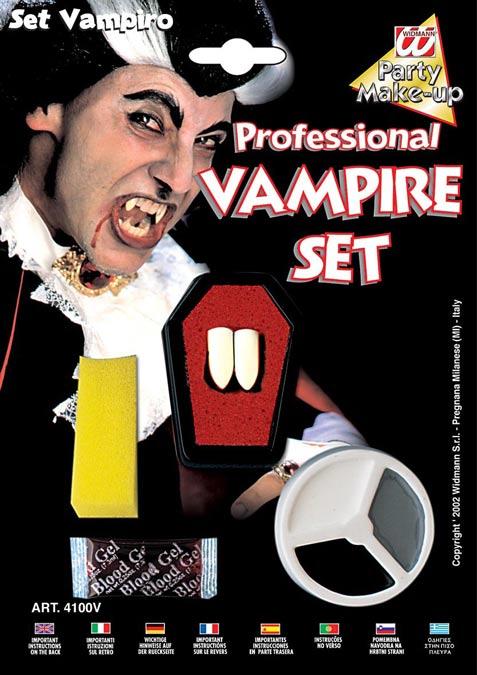 Dracula Make-up Set with Fangs