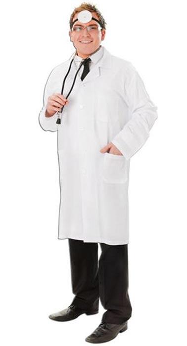 Doctor's Laboratory Coat in White by Bristol Novelties AC017 available here at Karnival Costumes online party shop