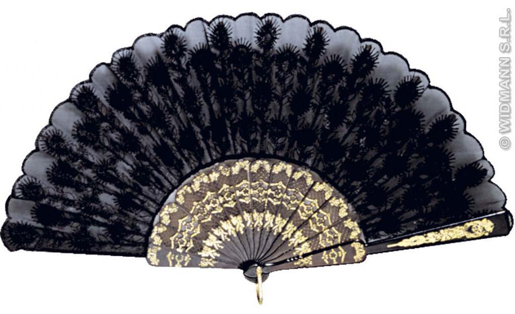 Lace Fans - Black Highlights and Decoration