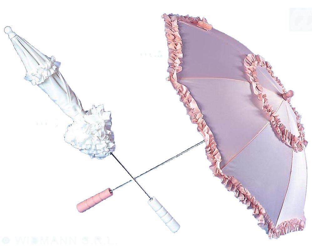 Lady's Belle Epoque Sun Parasol by Widmann 6660B available in pink or white here at Karnival Costumes online party shop